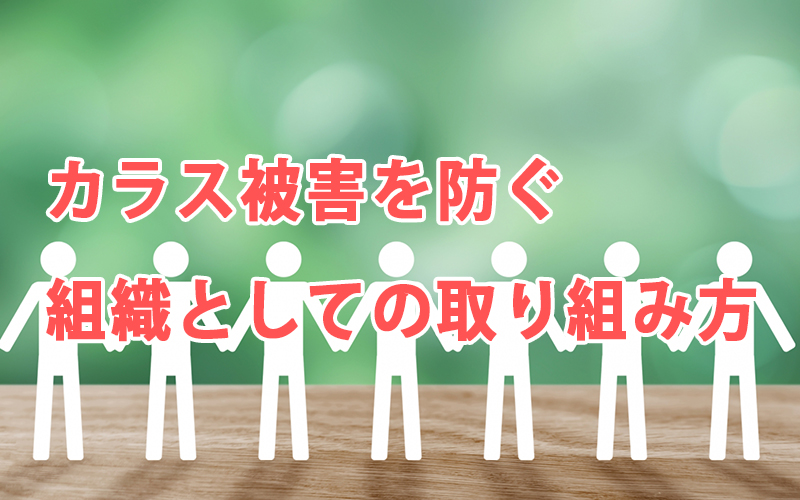 カラス被害を防ぐ組織としての取り組み方