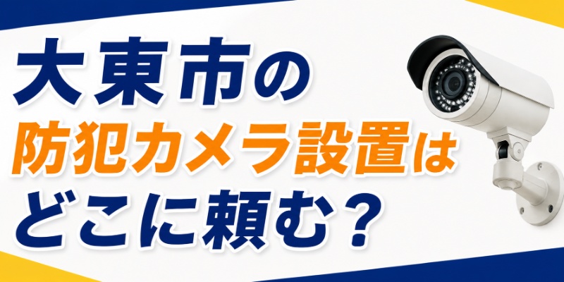 大東市の防犯カメラ設置はどこに頼む？